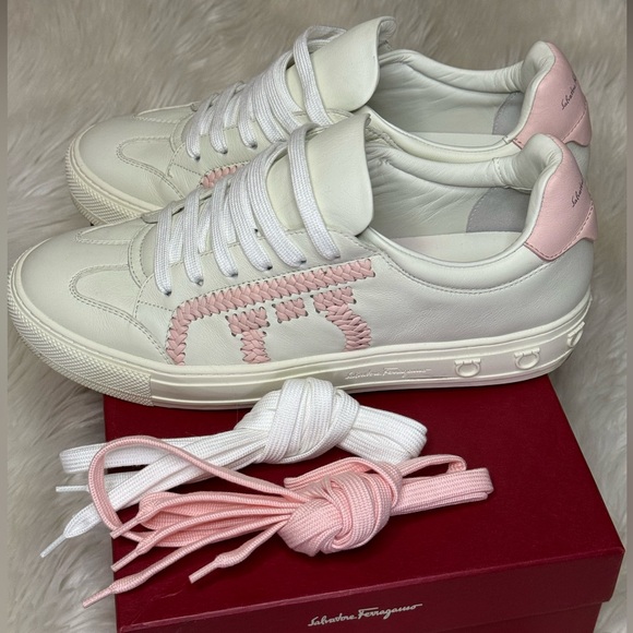 Pedros Bicolor Gancini Low-top Sneakers In White - Picture 2 of 6